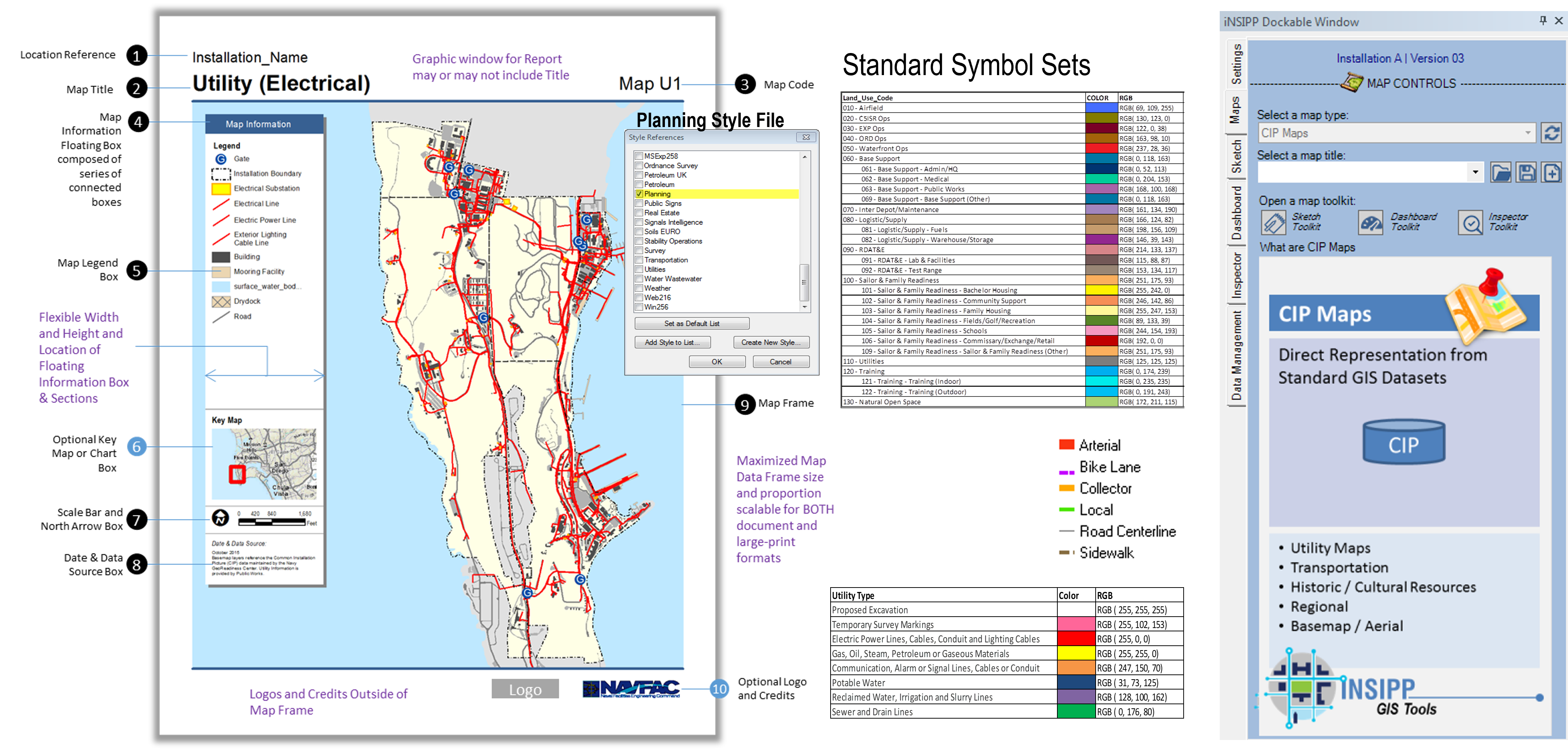 iNSIPP GIS Tool Dock for Navy Planners