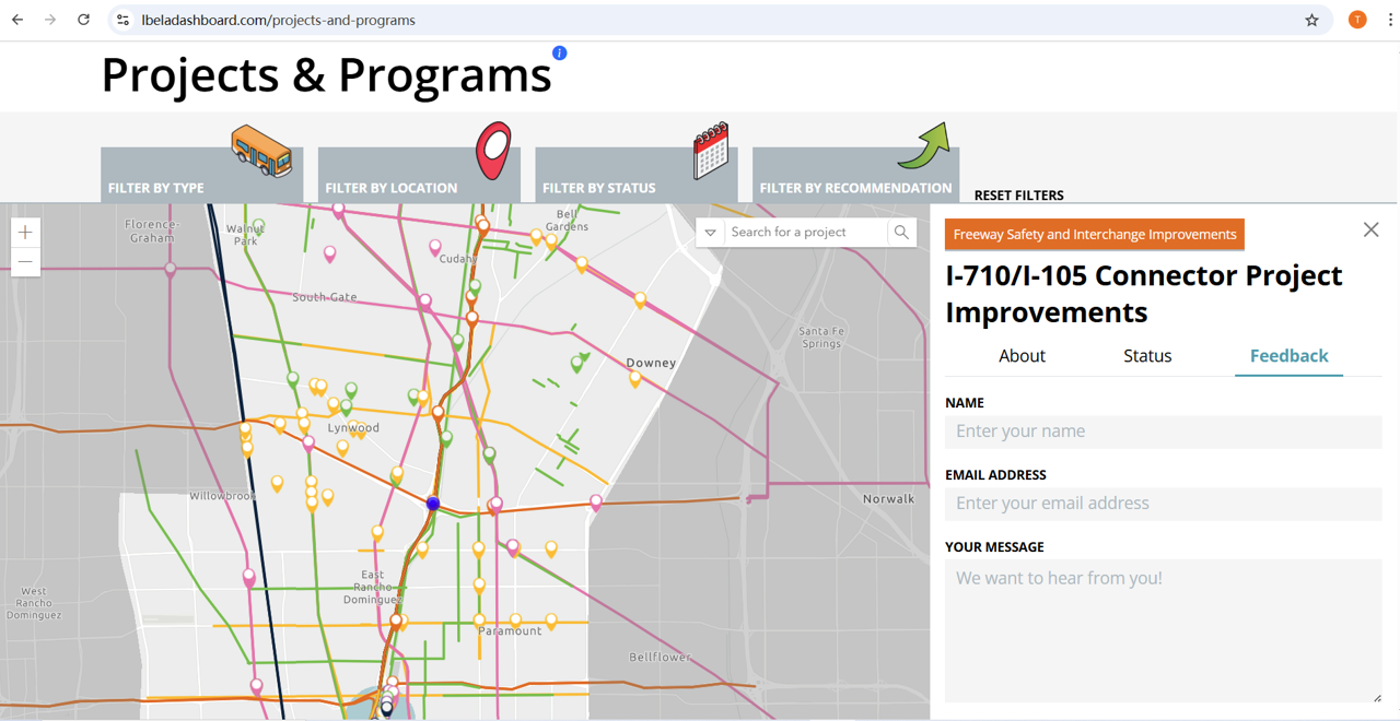 Long Beach-East LA Corridor Visualization Dashboard